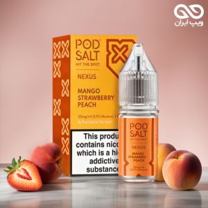 ایجوس سالت انبه، توتفرنگی و هلو PodSalt Mango Strawberry Peach